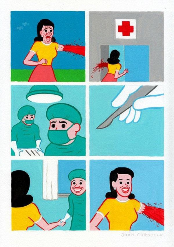 иллюстрации от Joan Cornella