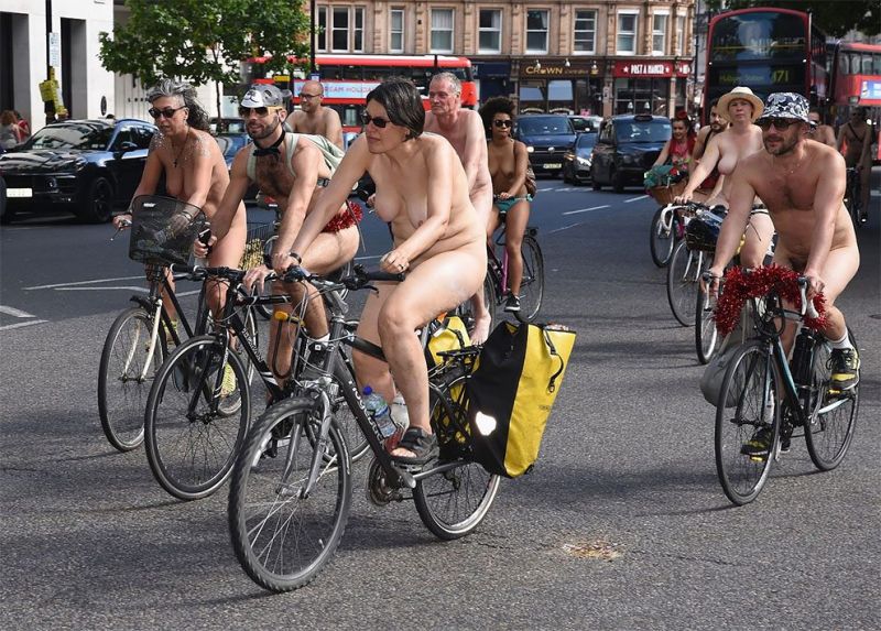 World Naked Bike Ride London 2017.