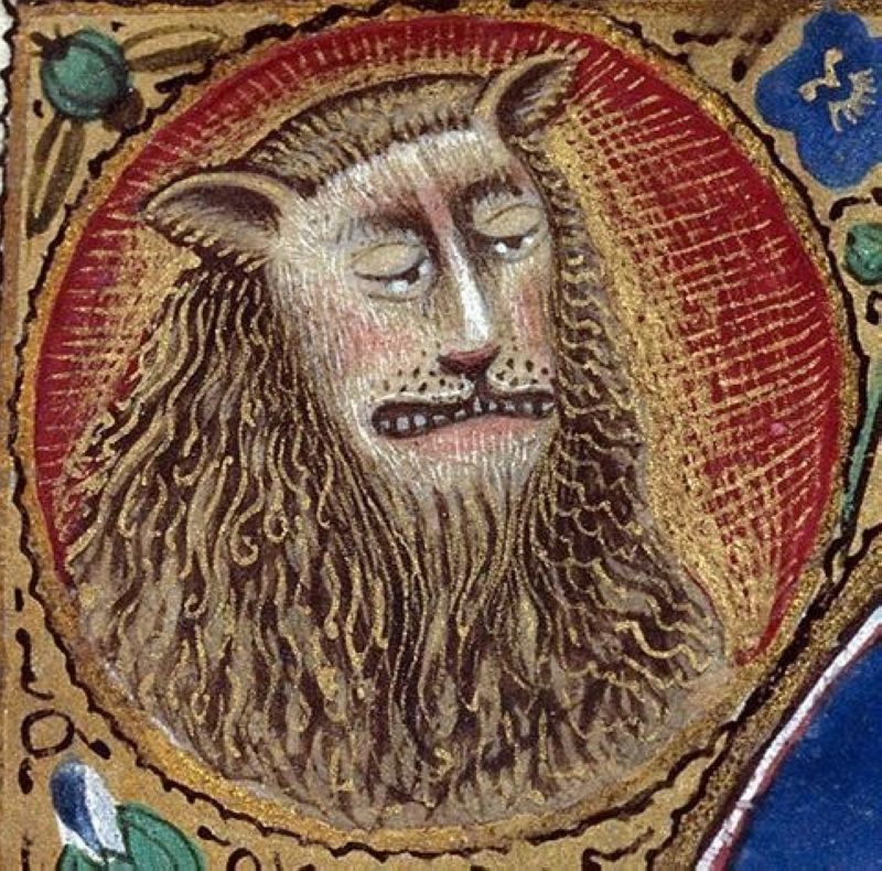 Когда ты царь зверей, но средневековые художники не в курсе