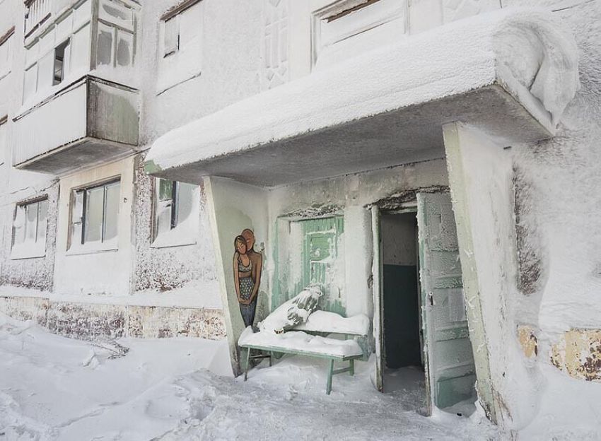 замерзший город